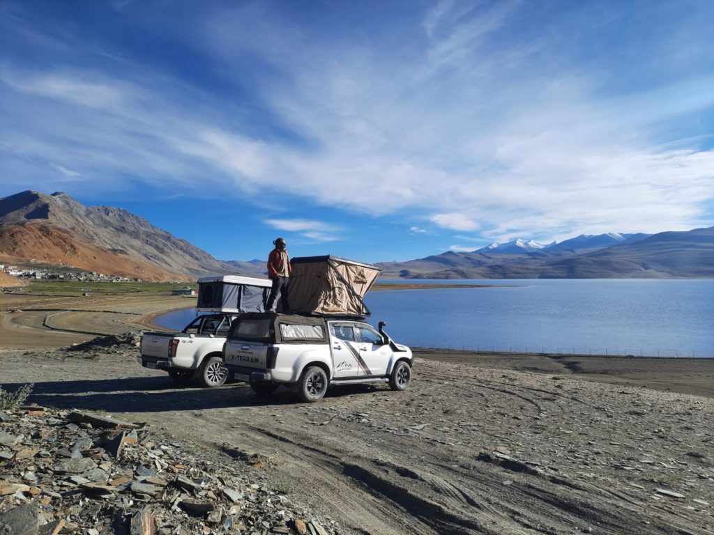 car roof top tent winter
